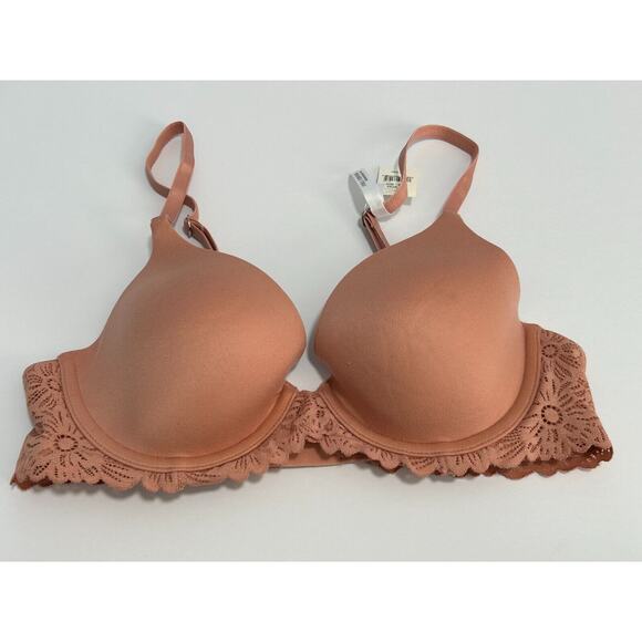 NWT Aerie Womens Orange Real Sunnie Full Coverage Underwire T-Shirt Bra Size 32C - Picture 1 of 5